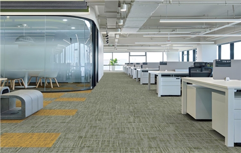 办公室地毯--高低圈方块毯--蝶影