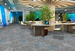 办公室地毯--办公地面印花方块毯 斑驳